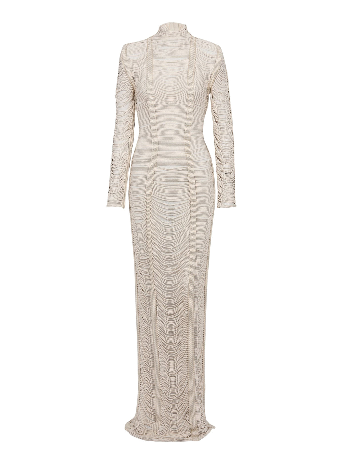 Openwork long dress - Natural