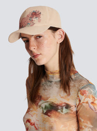 Casquette en coton imprimé sky - Multicolore