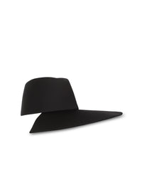 Chapeau en satin - Noir