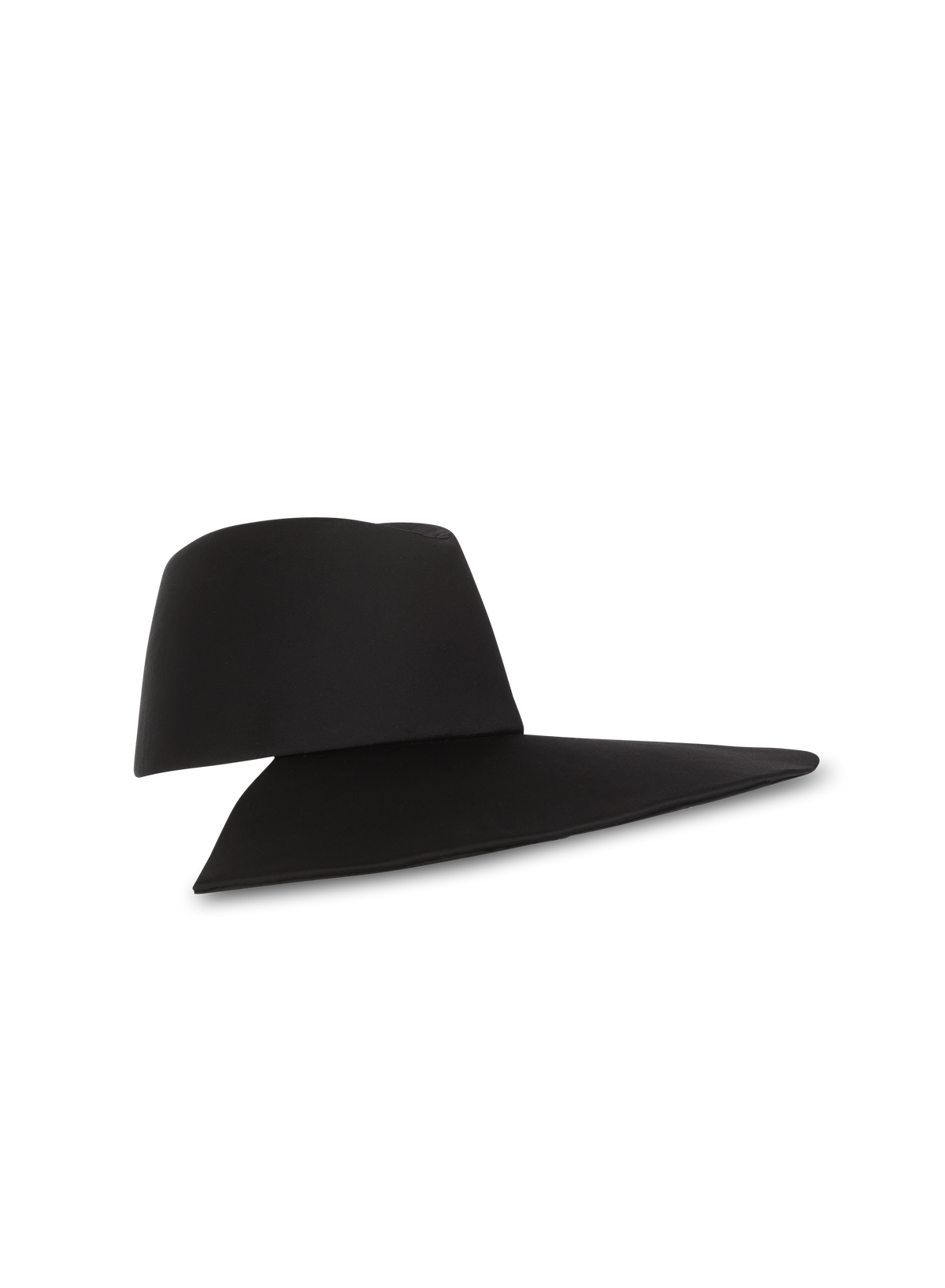 Chapeau en satin - Noir