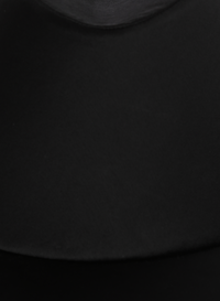 Chapeau en satin - Noir