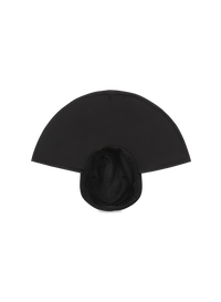 Chapeau en satin - Noir