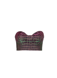 Jacquard bustier - Multicolour