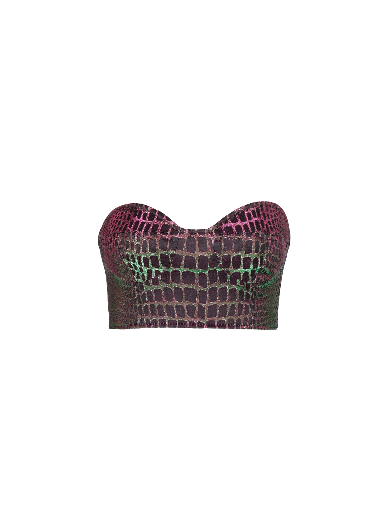 Jacquard bustier - Multicolour