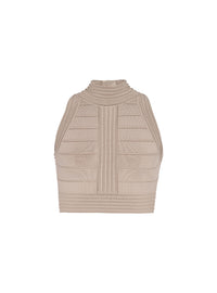 Top court sans manches - Sable