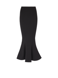 Jupe midi en grain de poudre - Noir