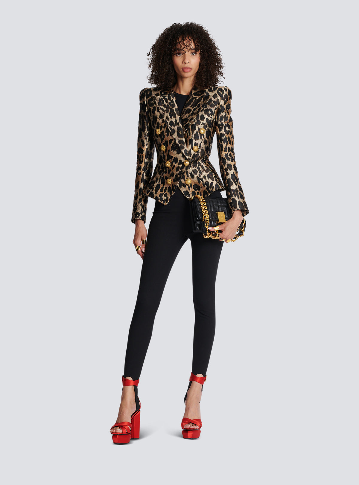 Pantalon moulant en grain de poudre stretch - Noir