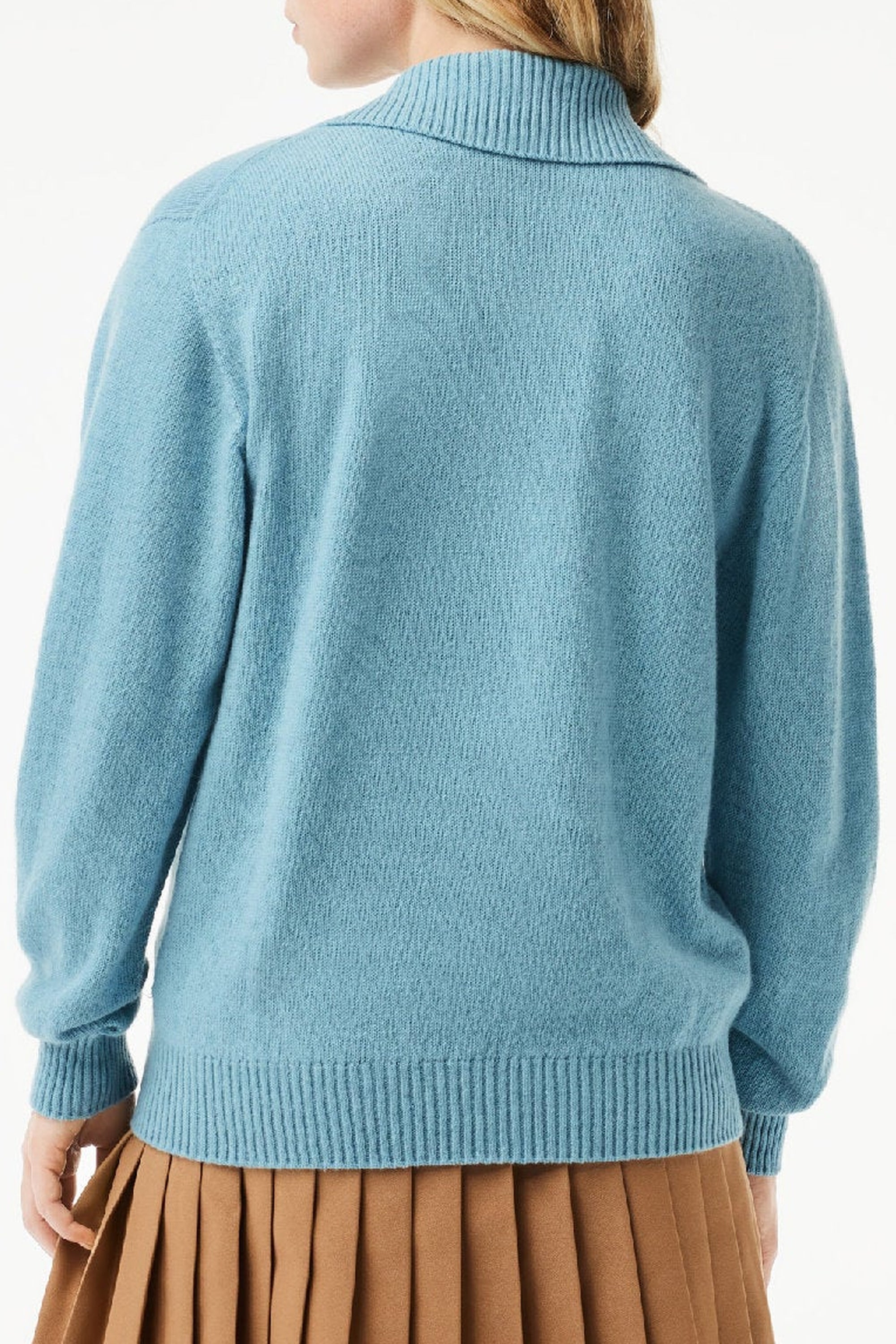 Pull à col polo sans couture en cachemire et laine - Agrion
