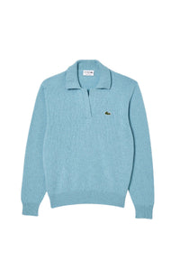 Pull à col polo sans couture en cachemire et laine - Agrion