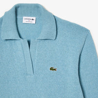 Pull à col polo sans couture en cachemire et laine - Agrion