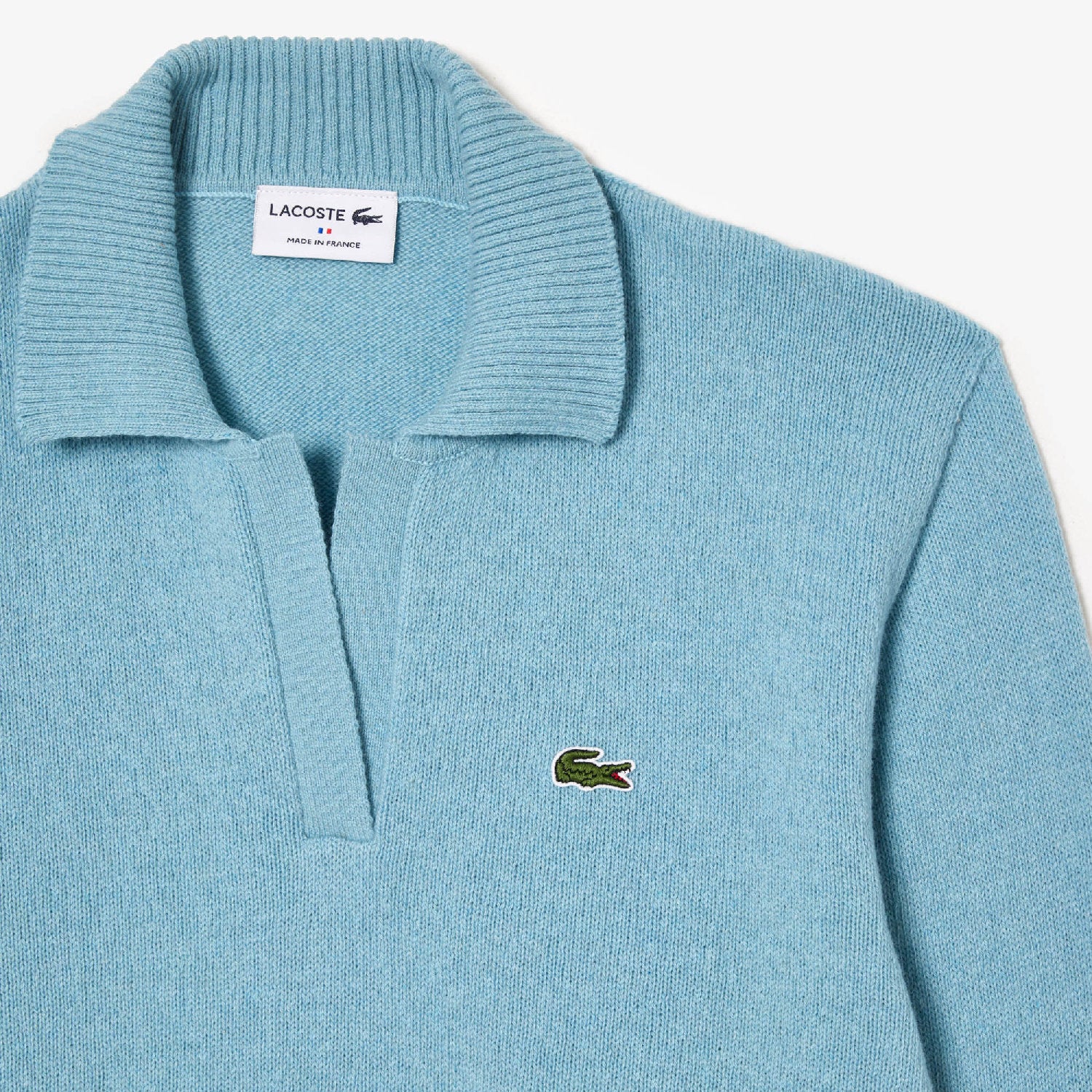 Pull à col polo sans couture en cachemire et laine - Agrion