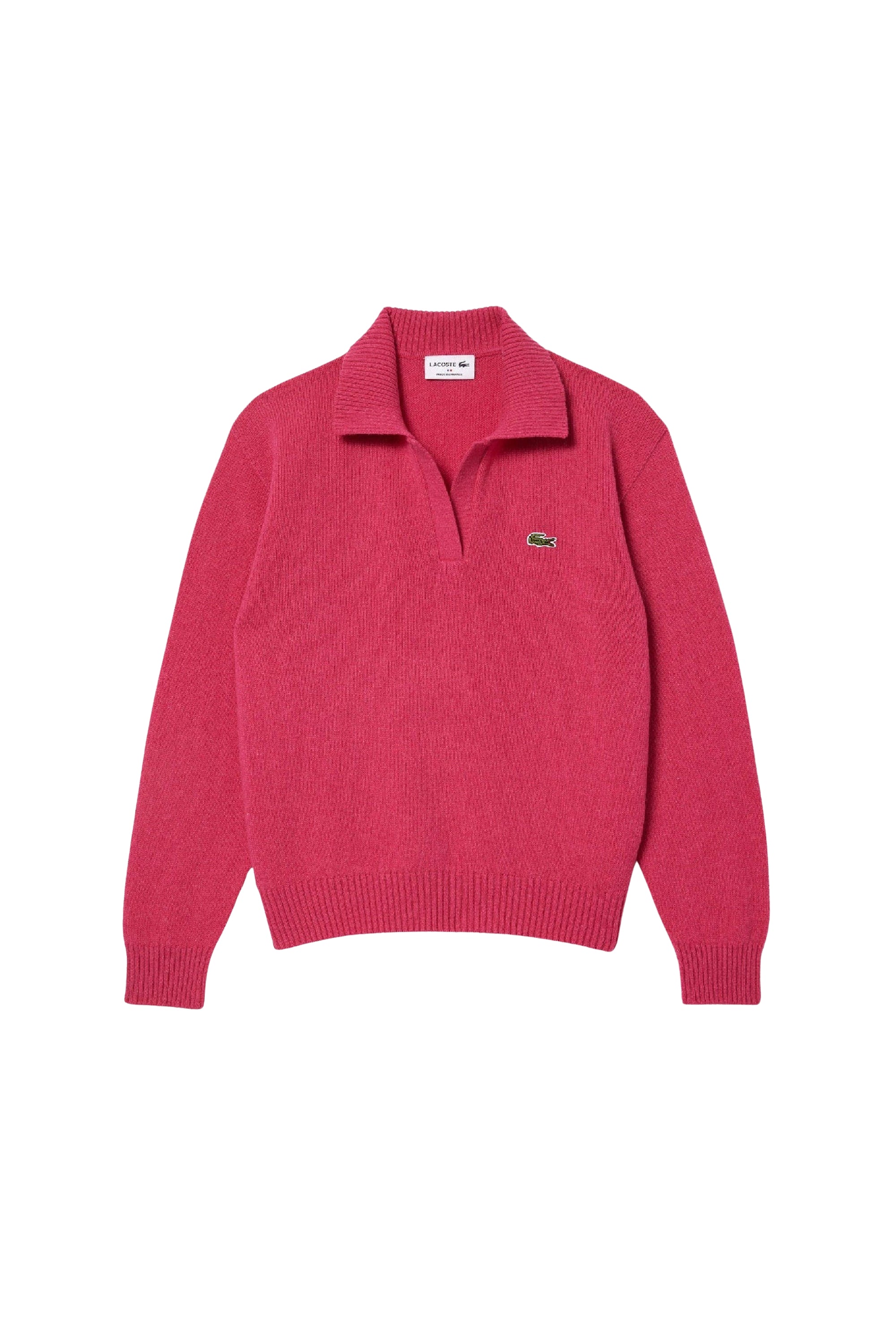 Pull à col polo sans couture en cachemire et laine - Spinelle