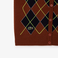 Cardigan sans manches en jacquard de laine - Myrrhe & Abîmes