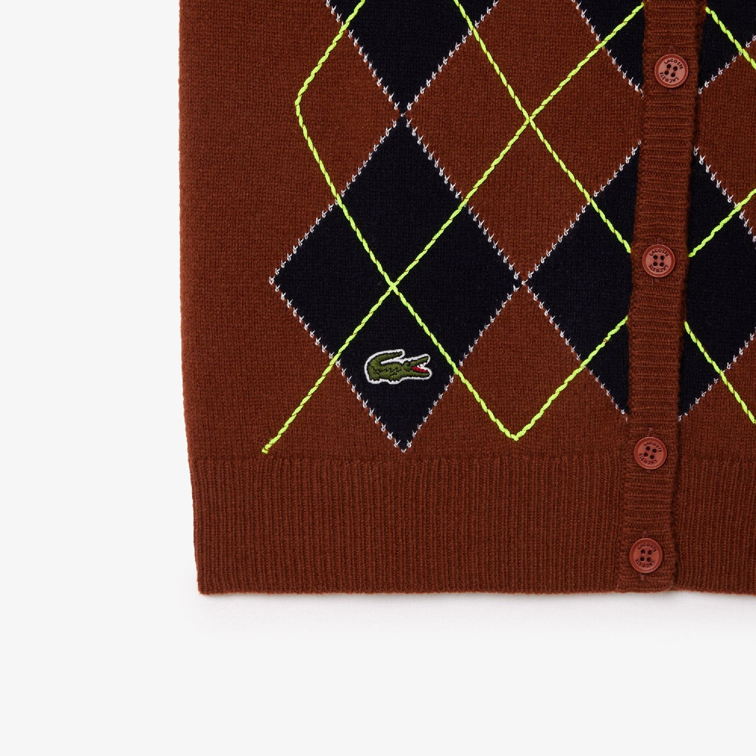 Cardigan sans manches en jacquard de laine - Myrrhe & Abîmes