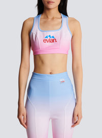 Balmain x evian - brassière - Bleu & Rose Pâle & Rose