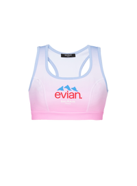 Balmain x evian - brassière - Bleu & Rose Pâle & Rose