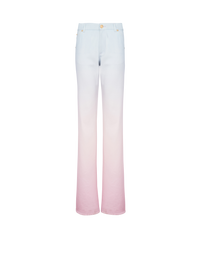 Jean large Balmain x Evian - Bleu, Rose pâle & Rose
