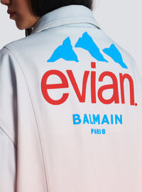 Balmain x evian - veste oversize - Bleu & Rose Pâle & Rose