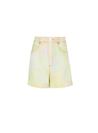 Balmain x Stranger Things denim shorts - Multicolor