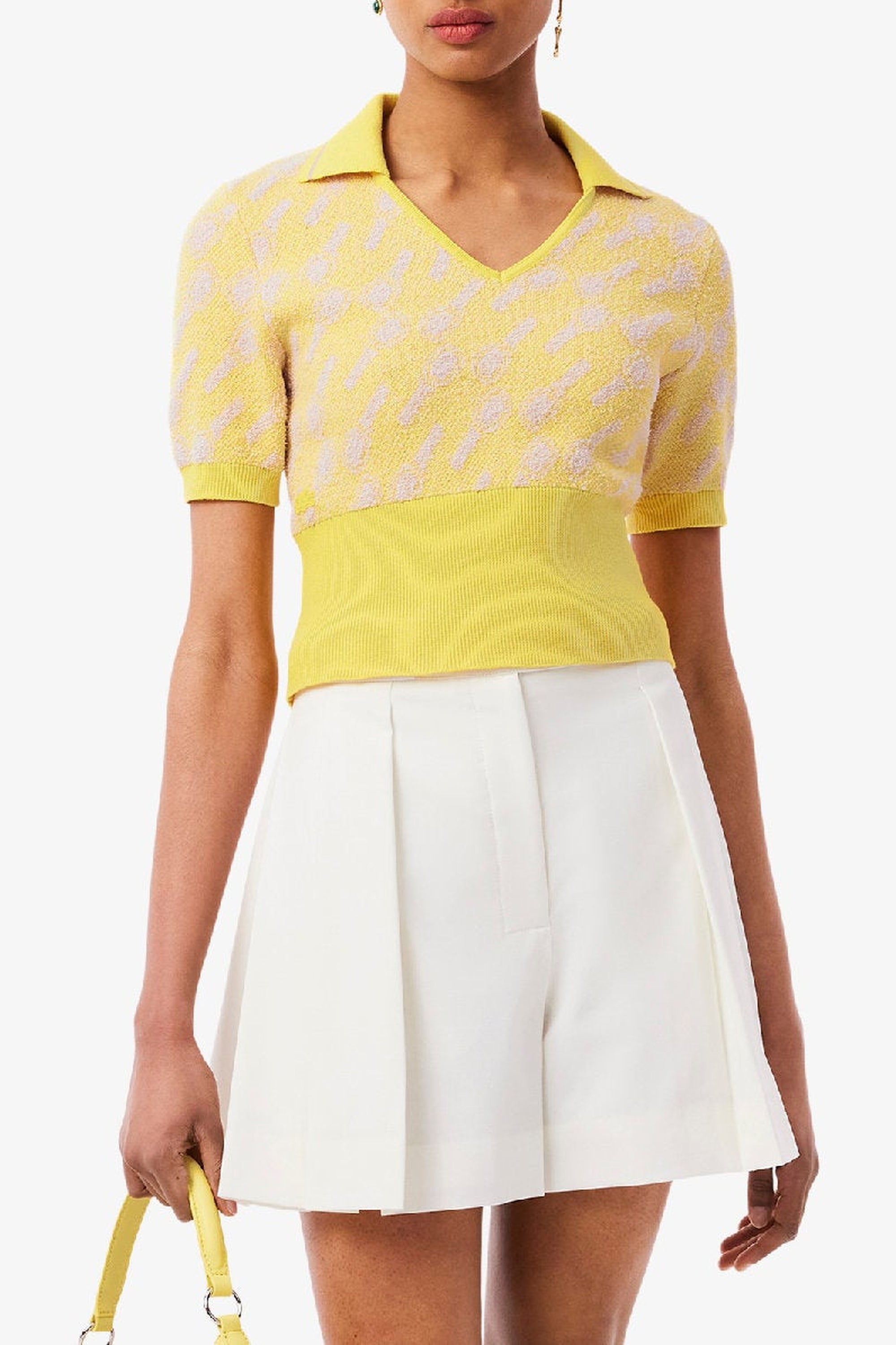 T-shirt jacquard en maille - Ensoleille & Lionne