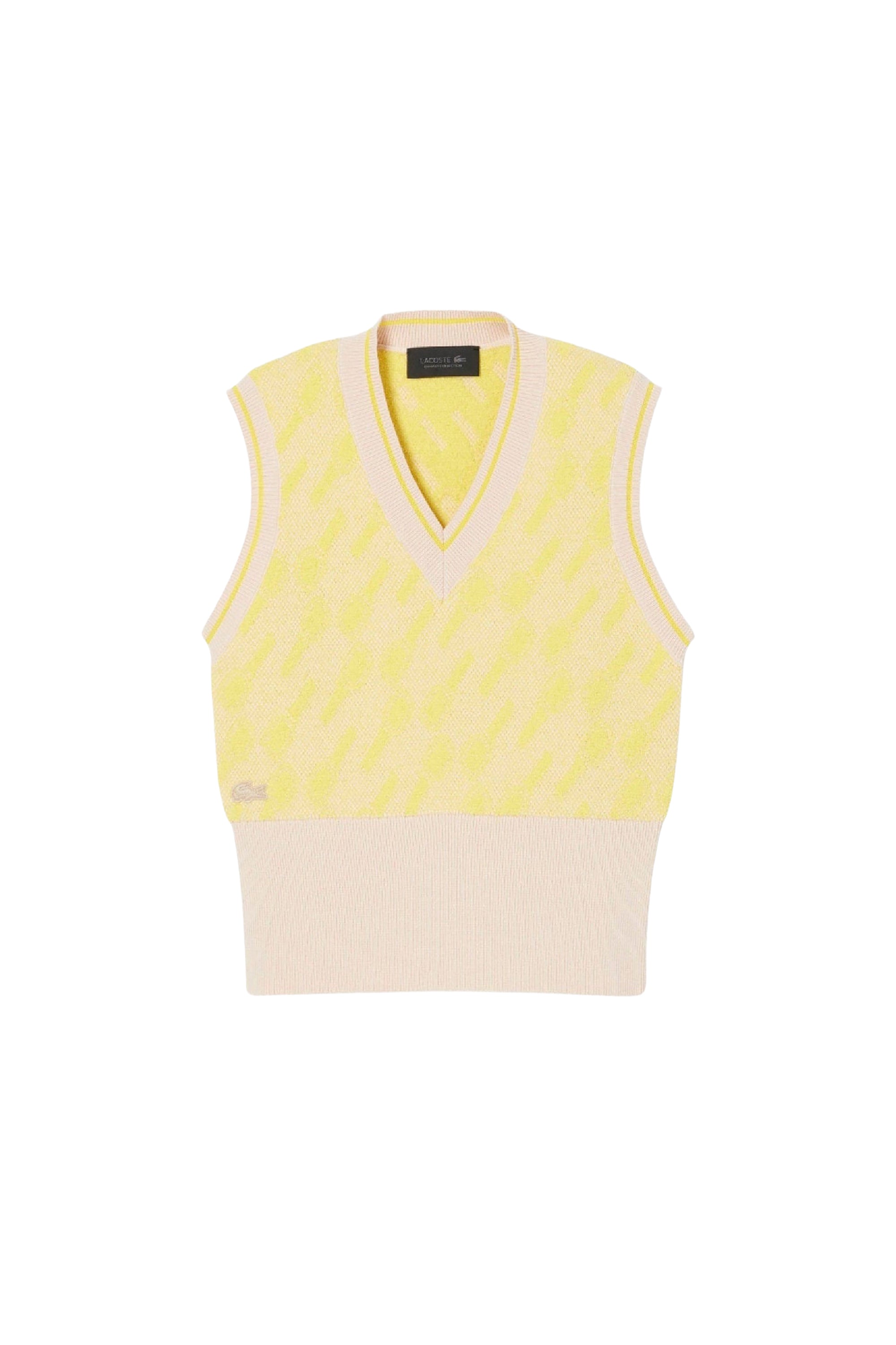 Pull sans manches jacquard en maille - Lionne & Ensoleillé