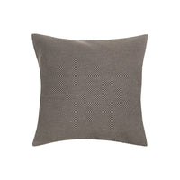 Coussin en tissu rayures diagonales - Marron & Beige