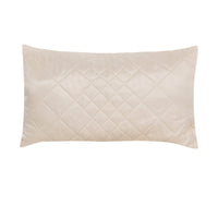 Set de deux housses d'oreillers à motif losange - Crème