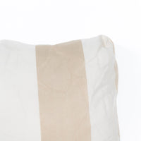 Coussin lombaire à rayures - Écru