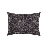 Coussin à imprimé léopard et pois - Gris Foncé
