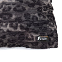 Coussin à imprimé léopard et pois - Gris Foncé