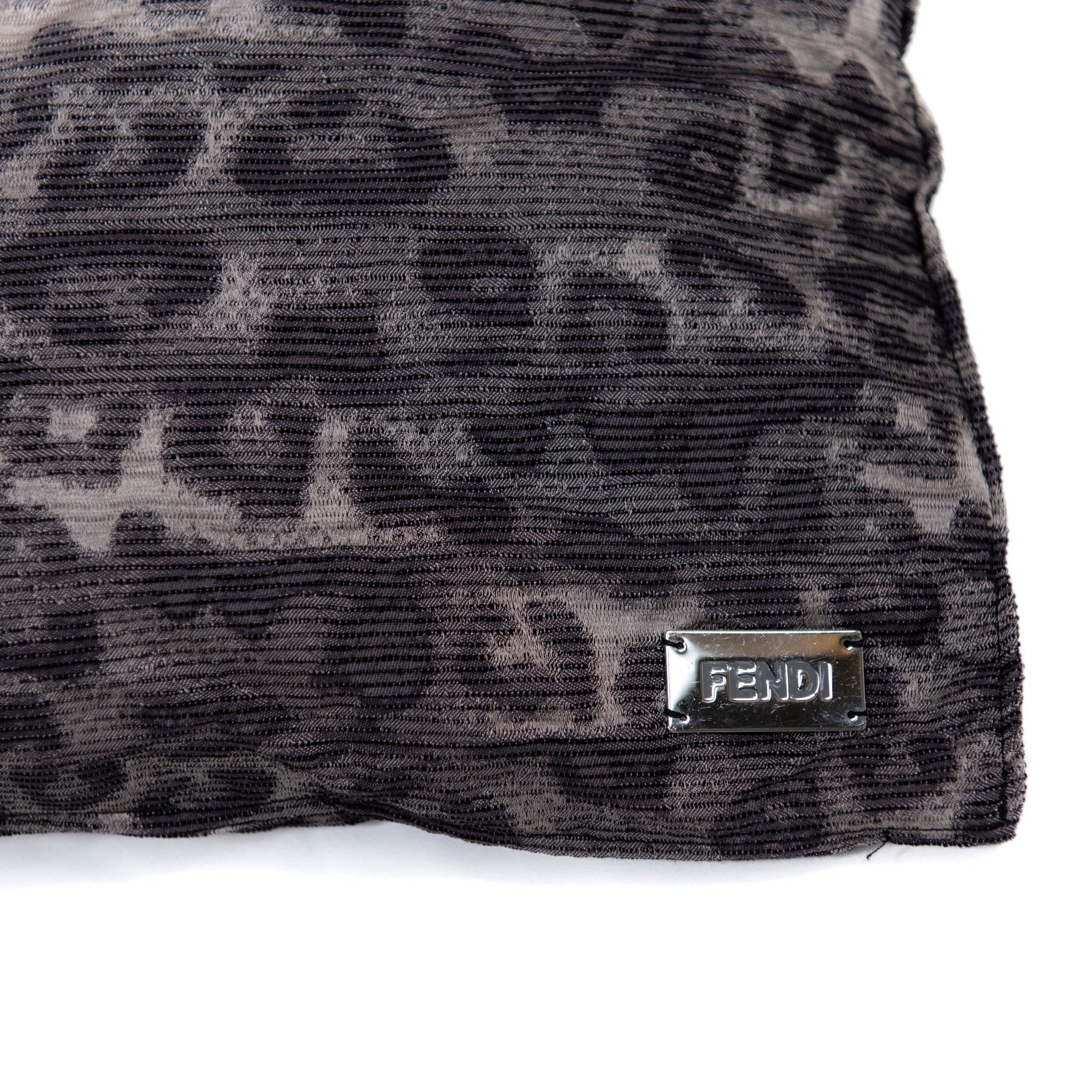Coussin à imprimé léopard et pois - Gris Foncé