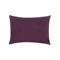 Coussin rectangulaire matelassé en losanges - Violet
