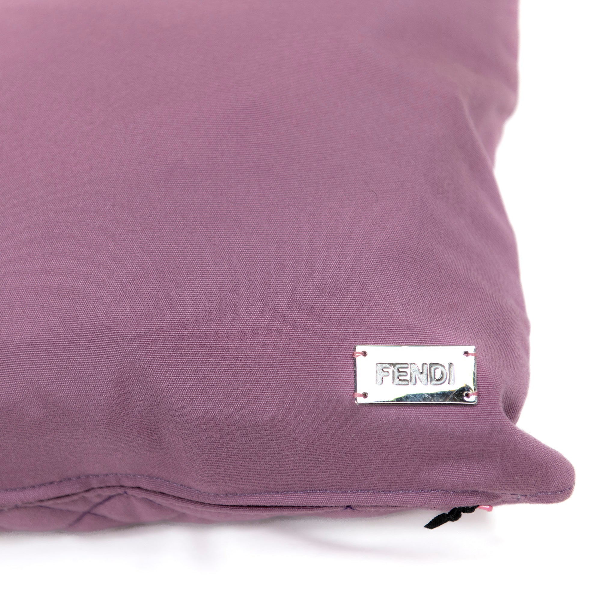 Coussin rectangulaire matelassé - Mauve