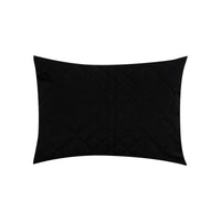 Coussin rectangulaire matelassé - Noir