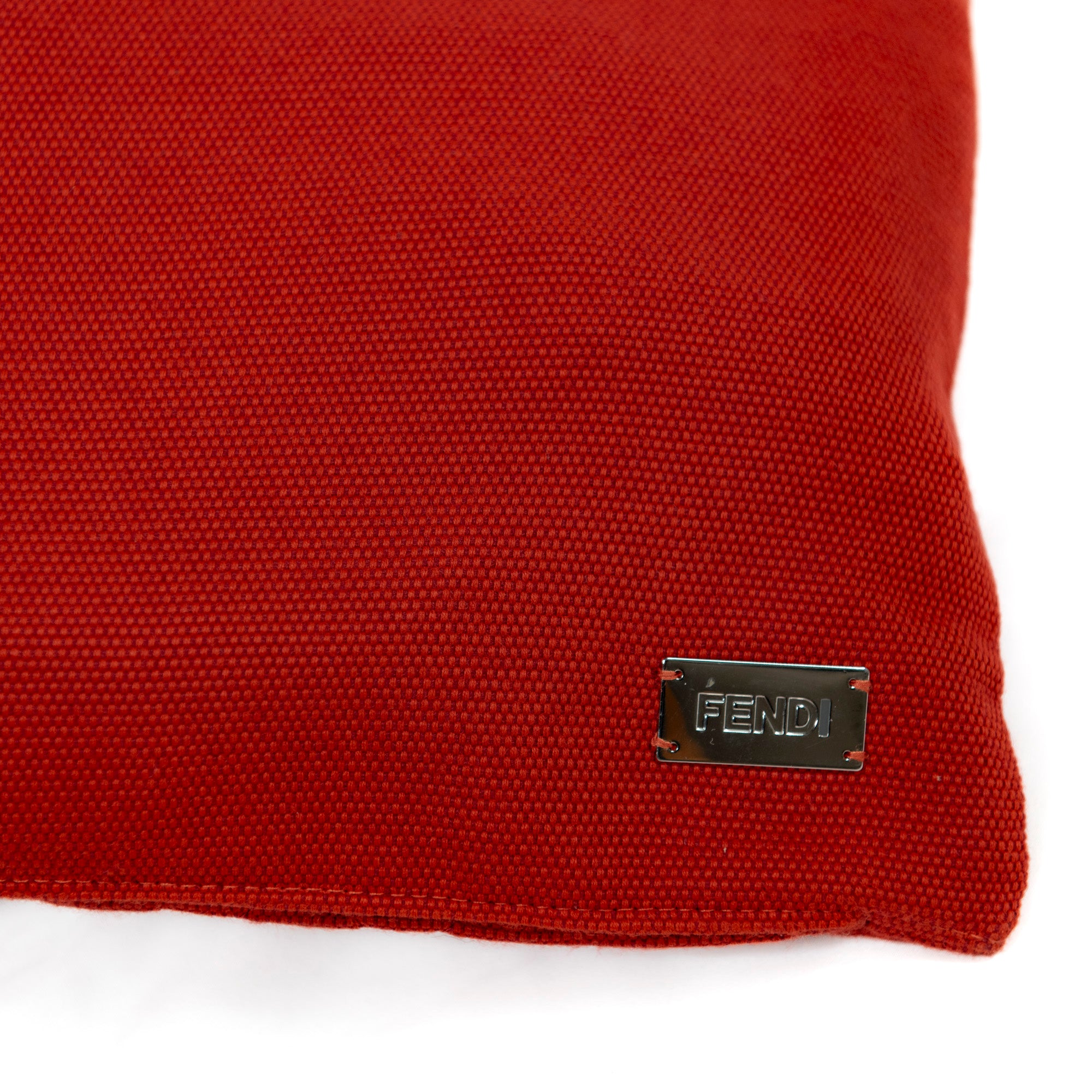 Coussin rectangulaire à motifs losanges - Rouge