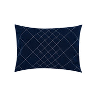 Coussin à motif losanges - Bleu Marine