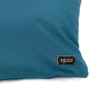 Coussin décoratif matelassé motif losange - Turquoise