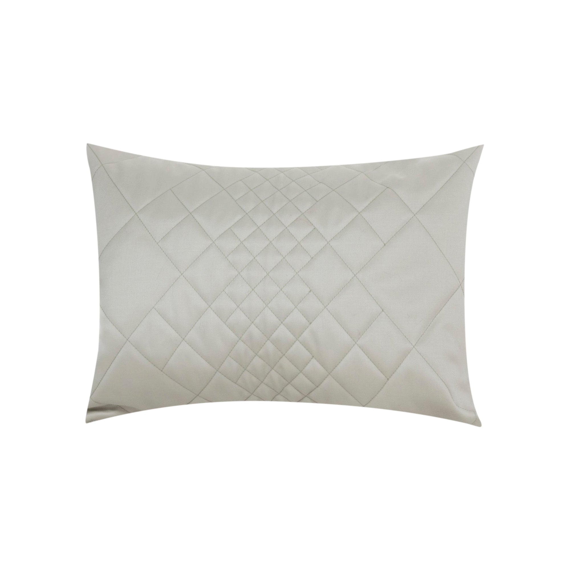 Coussin en laine à motif losangé - Vert Clair