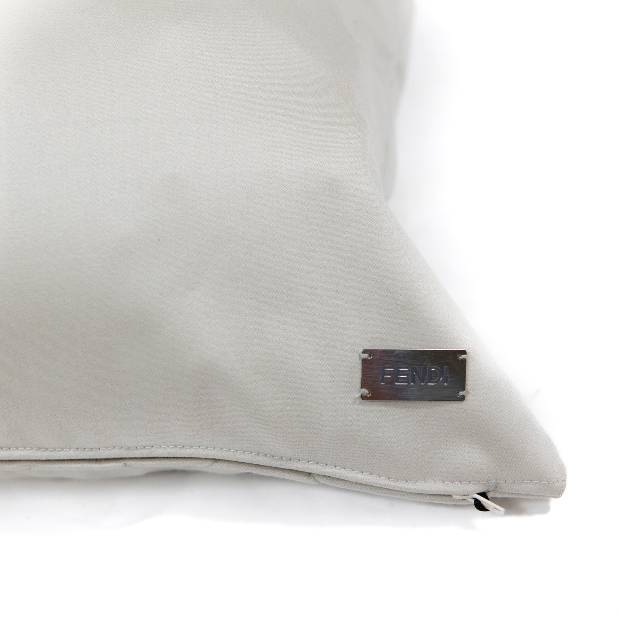 Coussin en laine à motif losangé - Vert Clair