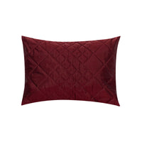 Coussin rectangulaire en coton matelassé - Pourpre