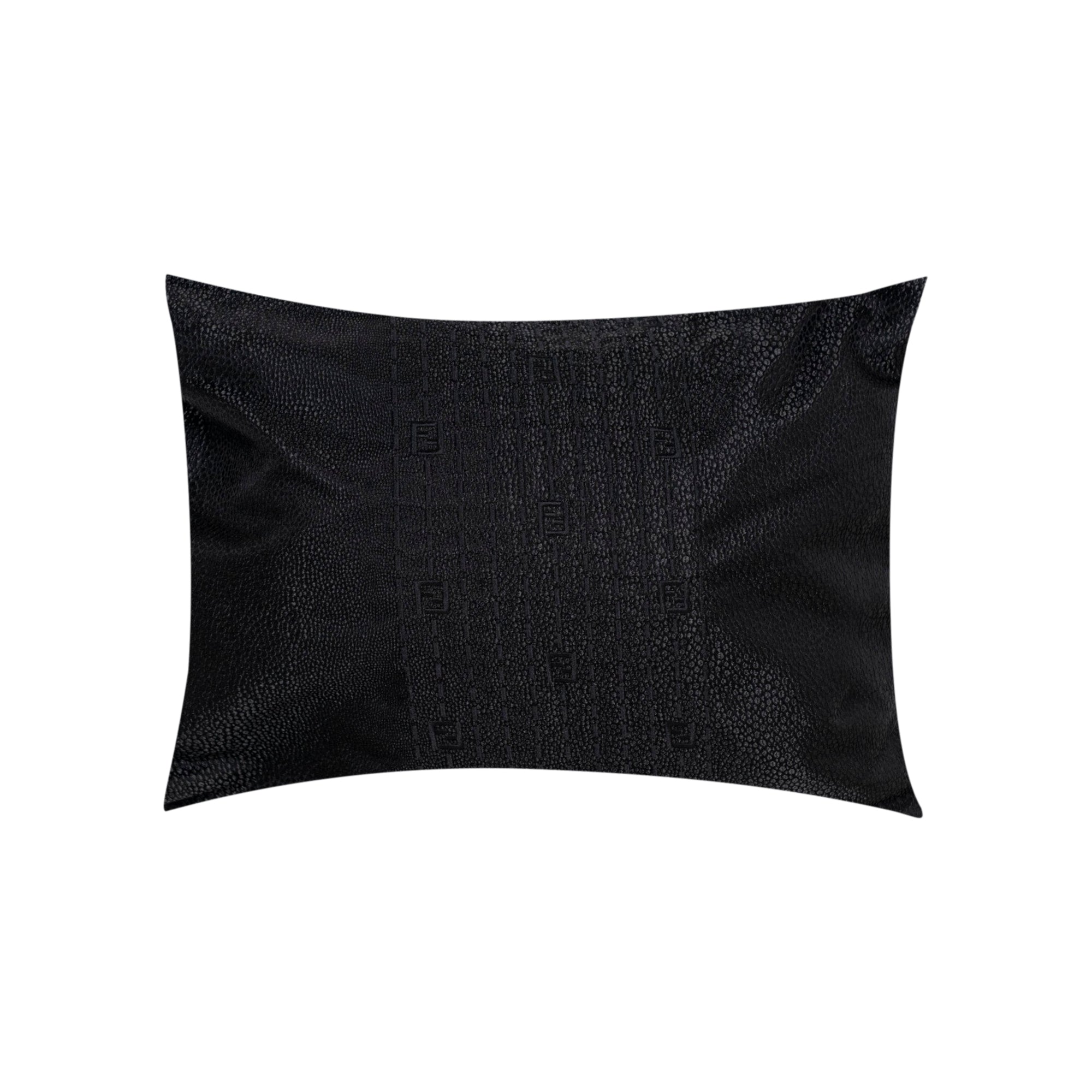 Coussin rectangulaire à motif - Noir