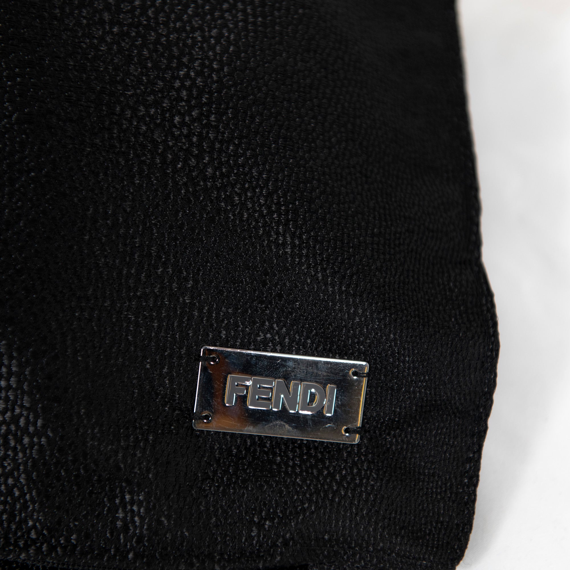 Coussin rectangulaire à motif - Noir