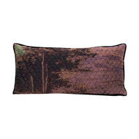 Coussin à motifs abstraits - Marron & Vert