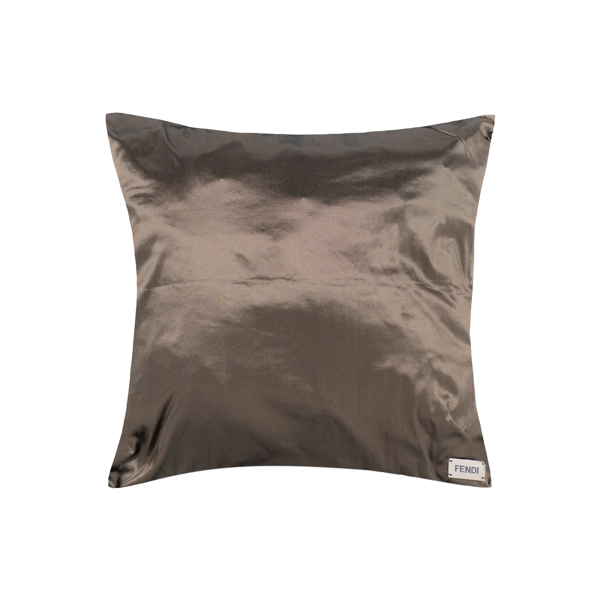 Coussin matelassé en soie - Taupe