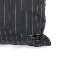 Coussin rectangulaire en laine matelassé - Gris Foncé