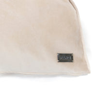 Coussin en coton arc-en-ciel brodé - Crème