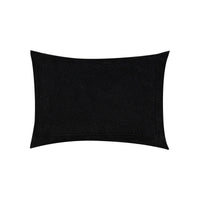 Coussin en cuir à motif géométrique - Noir