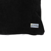 Coussin en cuir à motif géométrique - Noir