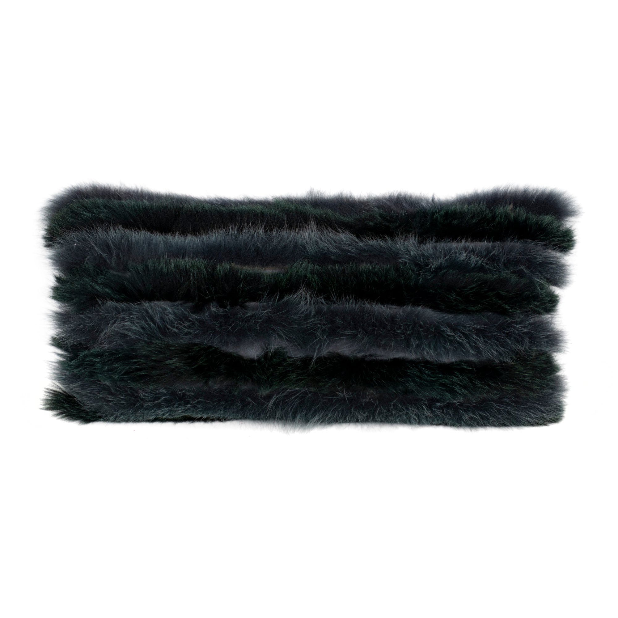 Coussin en velours fourrure - Noir