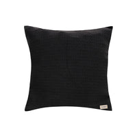 Coussin carré à motif répétitif - Noir